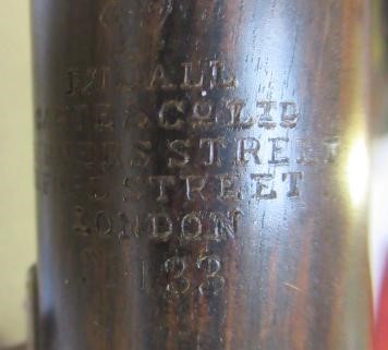 A CARTE & CO. LTD. ROSEWOOD FLUTE, early 20th century, stamped 23 Berners St., London, in original Image