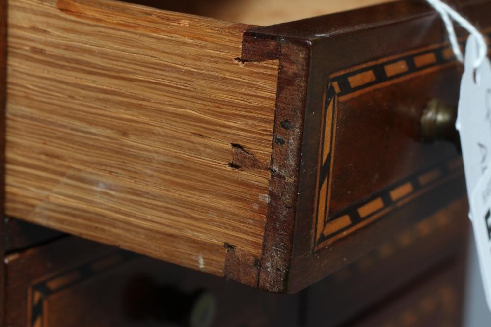 A MAHOGANY AND PARQUETRY BANDED SPECIMEN CHEST Image