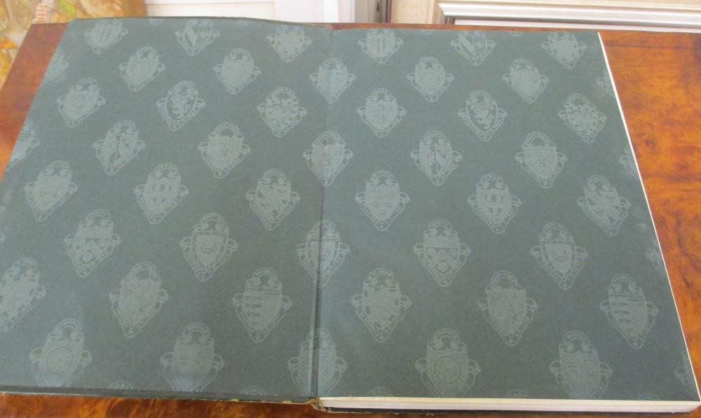 A LOUIS VUITTON LEATHER AND BRASS BOUND ENCYLOPEADIA BRITANNICA LIBRARY TRUNK Image