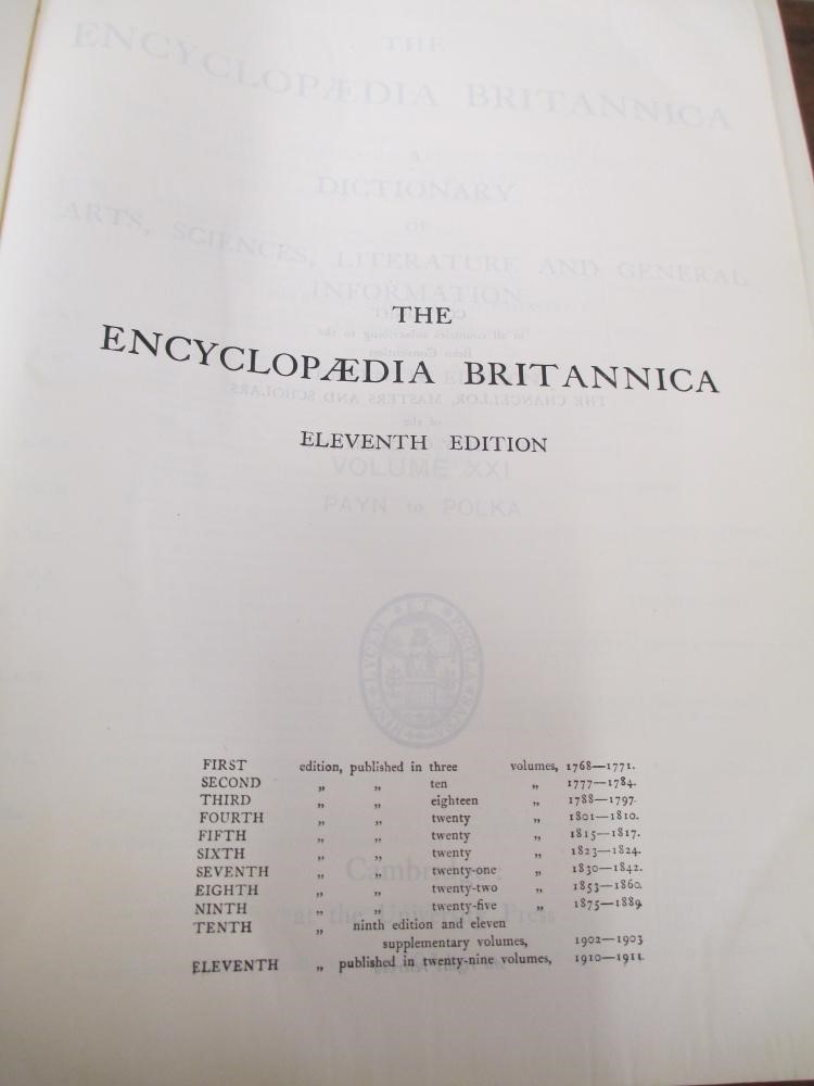 A LOUIS VUITTON LEATHER AND BRASS BOUND ENCYLOPEADIA BRITANNICA LIBRARY TRUNK Image