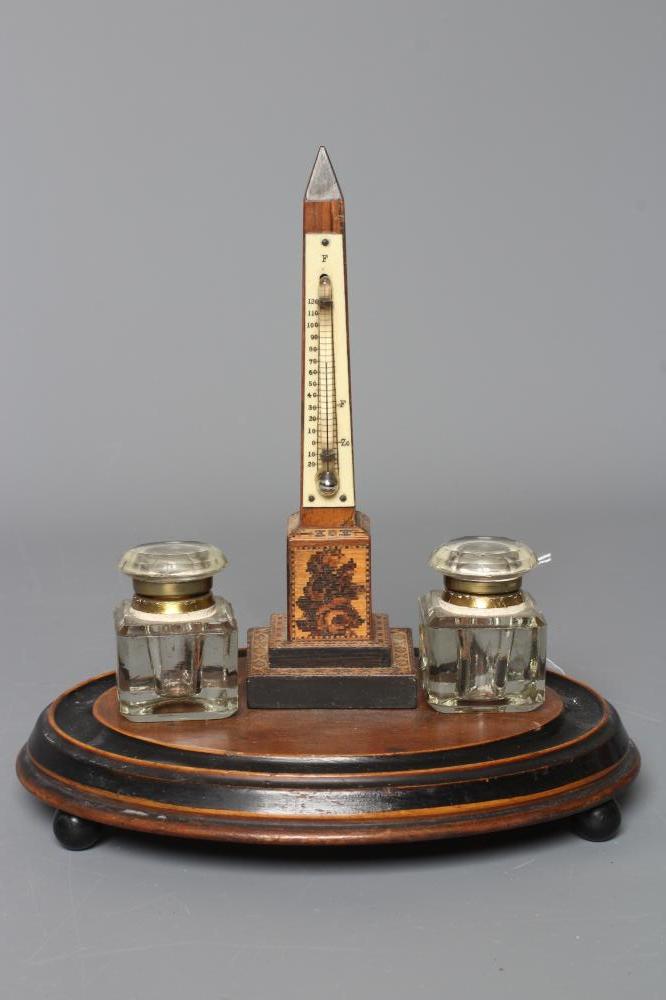 A TUNBRIDGEWARE INKSTAND Image