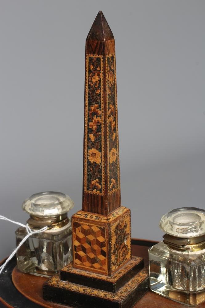 A TUNBRIDGEWARE INKSTAND Image