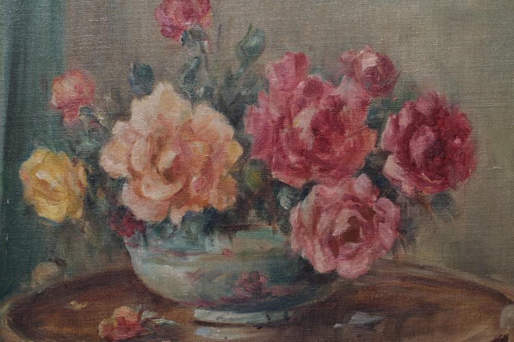 OWEN BOWEN (1873-1967) Still Life of Roses in a Vase Image