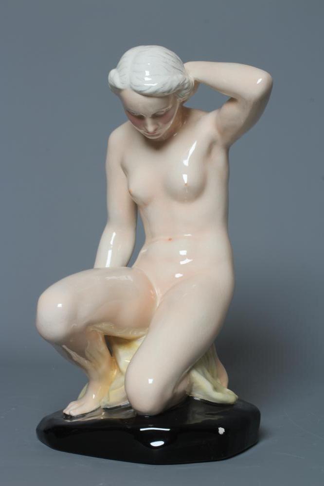 F. WINKLER FOR GOEBEL- an earthenware female nude Image