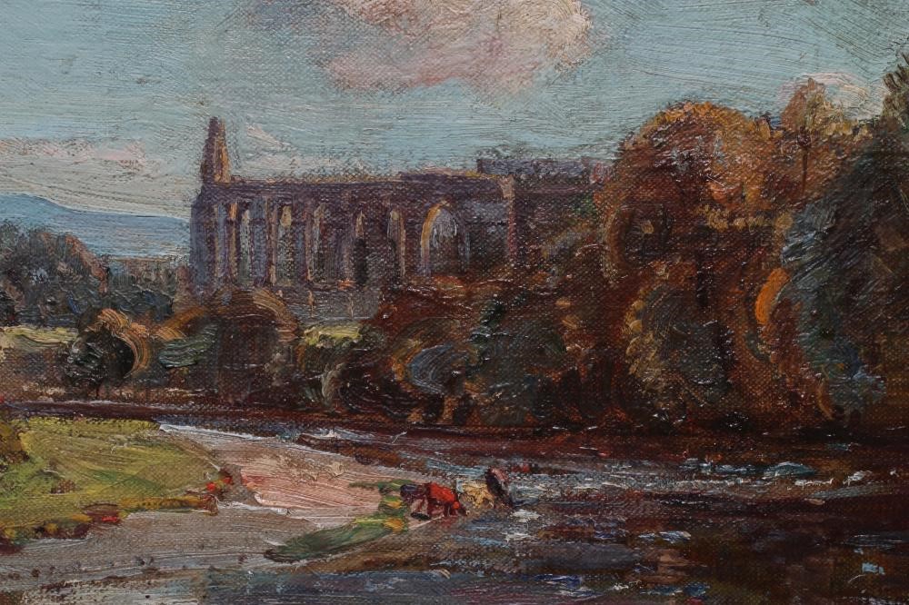 HERBERT ROYLE (1870-1958) Bolton Abbey, signed lower right, oil on canvas, 10 3/4" x 16", modern Image