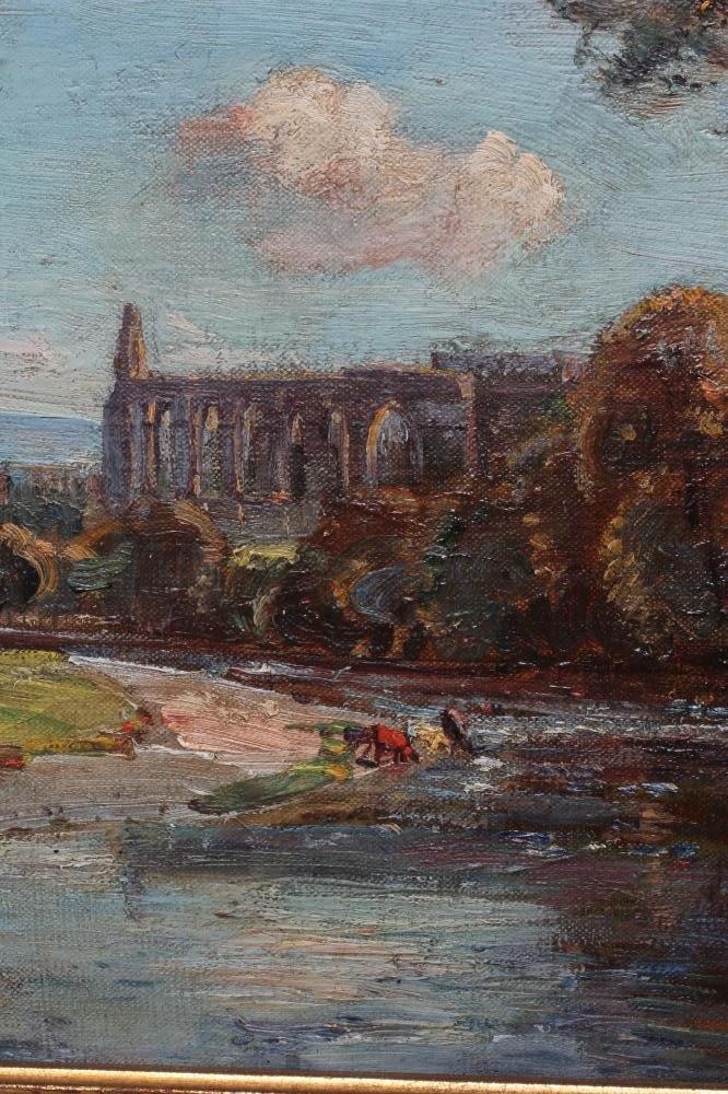 HERBERT ROYLE (1870-1958) Bolton Abbey, signed lower right, oil on canvas, 10 3/4" x 16", modern Image