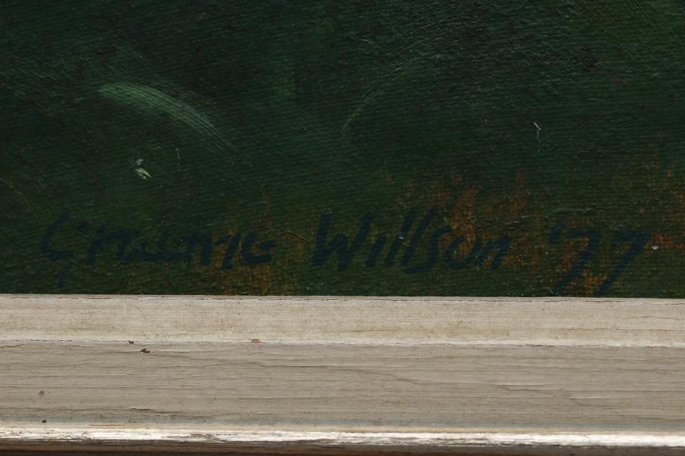 GRAEME WILLSON (1951-2008) Landscape with Standing Lady and Obelisk Image