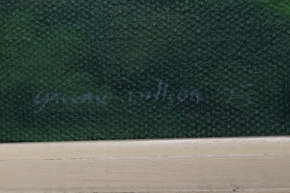 GRAEME WILLSON (1951-2008) Summer Garden, signed and dated '75 lower left, oil on canvas board, 19" Image