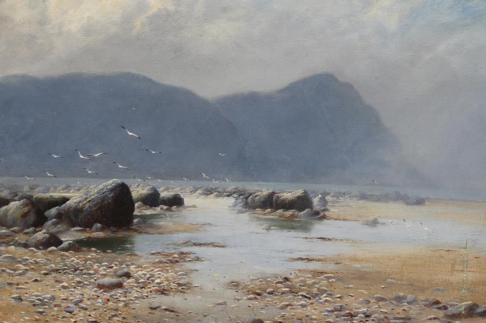 E T JONES (British School, Early 20th Century) Beach at Dusk, signed lower right and dated 1922, oil Image