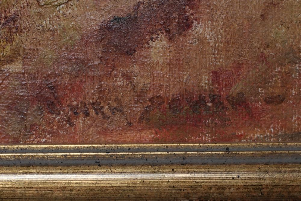 OWEN BOWEN (1873-1967) Meandering River Landscape, signed lower right, oil on canvas on board, 15 Image