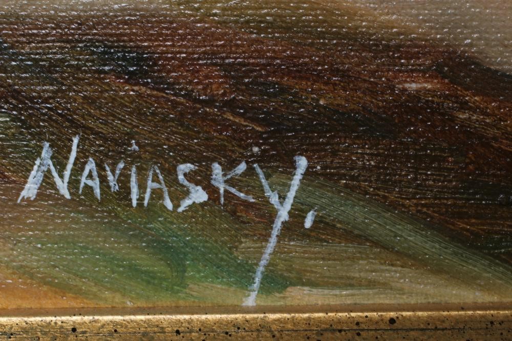 PHILIP NAVIASKY (1894-1983) Young lady on a Hill Top Image