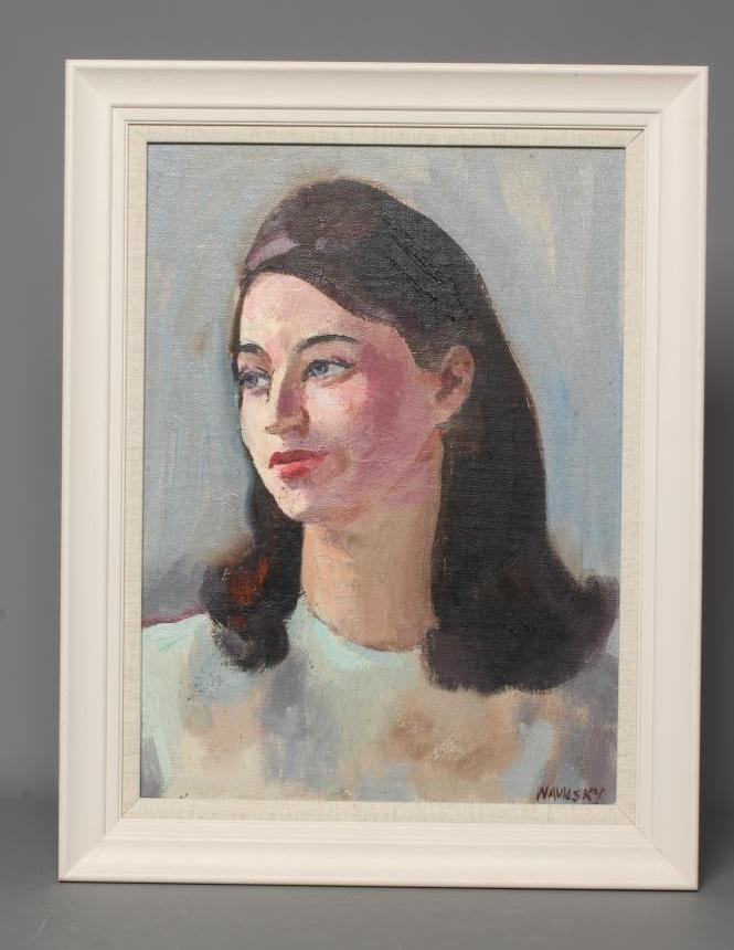 PHILIP NAVIASKY (1894-1983) Portrait of a Young lady Image