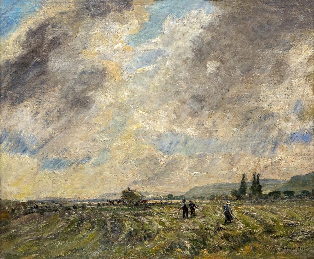 HERBERT ROYLE (1870-1958) Haymaking towards Ravenscar Image