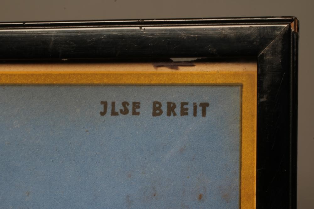 ILSE BREIT (1908-1992) Goose Girl, signed in the plate, lithograph in colours, 19 1/2" x 18 1/4", Image