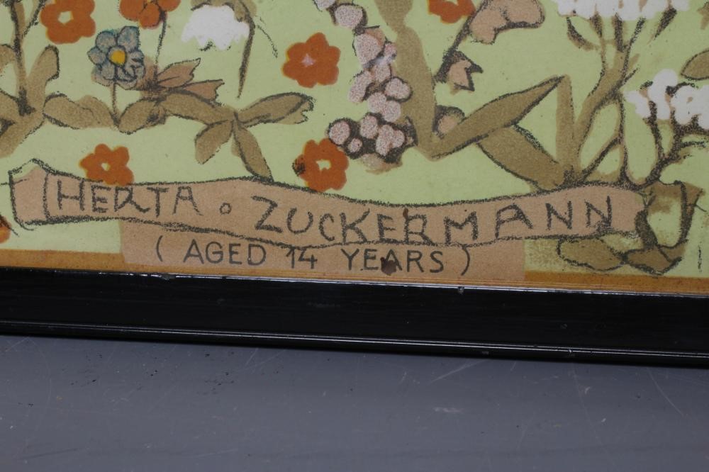 FRANZ CIZEK (1865-1946) Herta Zuckermann, lithograph in colours, 19" x 18", framed and glazed (Est. Image