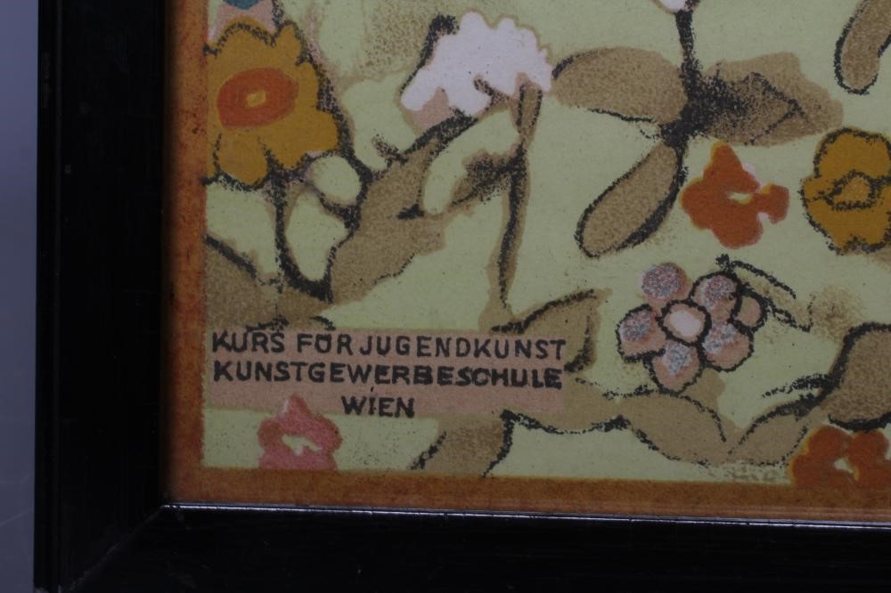 FRANZ CIZEK (1865-1946) Herta Zuckermann, lithograph in colours, 19" x 18", framed and glazed (Est. Image