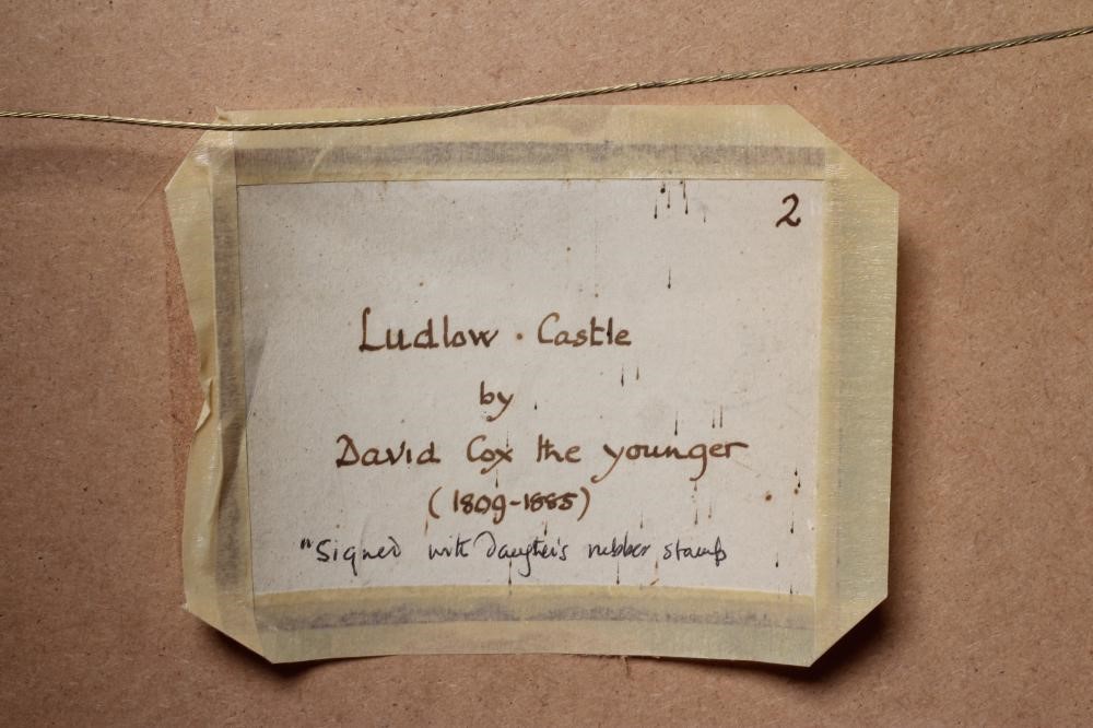 DAVID COX JUNIOR (1809-1885) Ludlow Castle Image