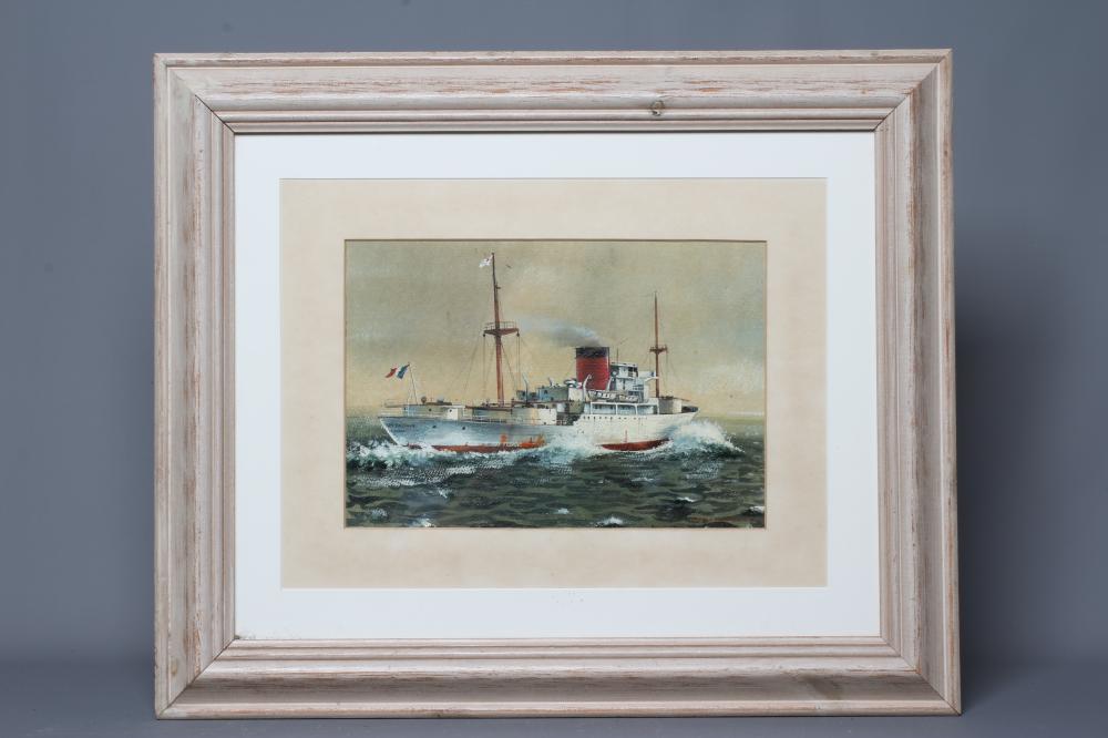 WILLIAM ROBERTSHAW (British School, early 20th Century) Fort Dauphin, Le Havre, signed lower right, Image