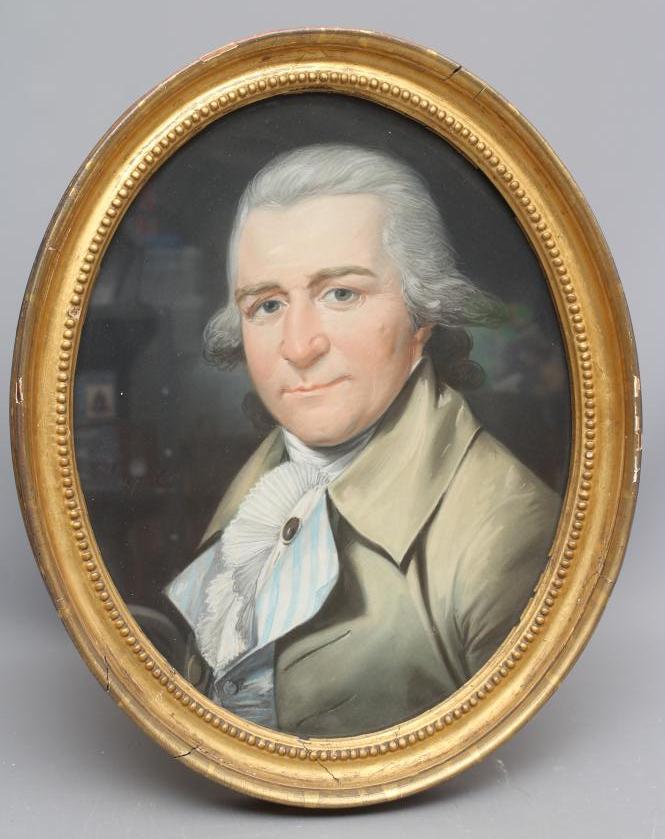 JACQUES GABRIEL HUQUIER (1725-1805) Portrait of Mr Wilson of Rigmaden Park Image