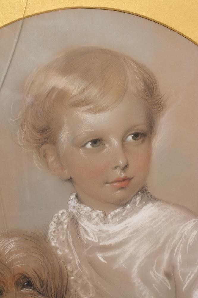 ALEXANDER BLAIKLEY (1816-1903) Portrait of a young boy with a dog Image