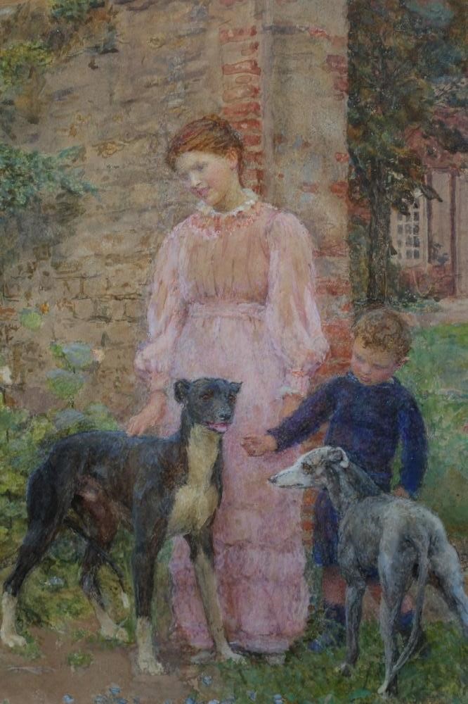 LIONEL PERCY SMYTHE RA RWS (1839-1918) The Garden Gateway Image