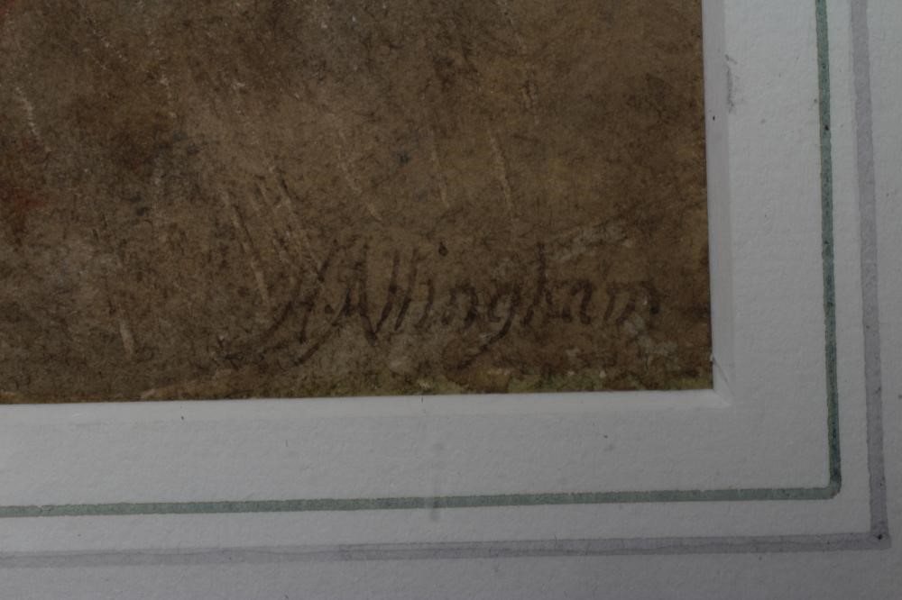 HELEN ALLINGHAM RA (1848-1926) Girl Carrying Bundle of Wood Image