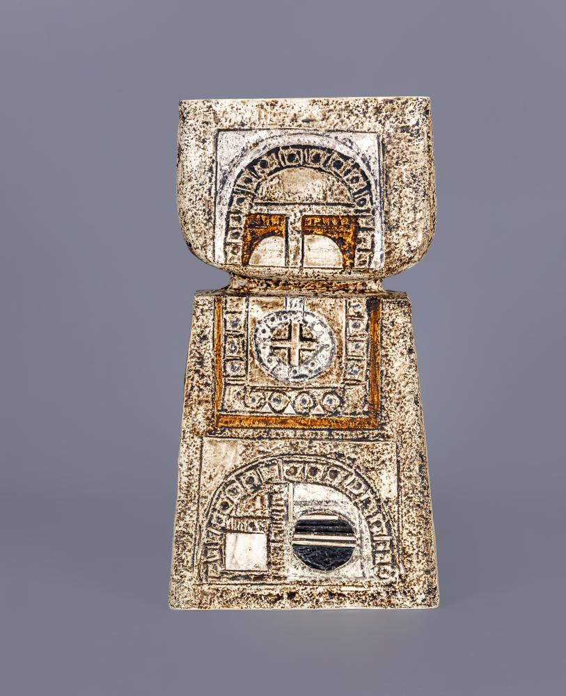 A TROIKA DOUBLEBASE VASE probably by Anne Lewis Image