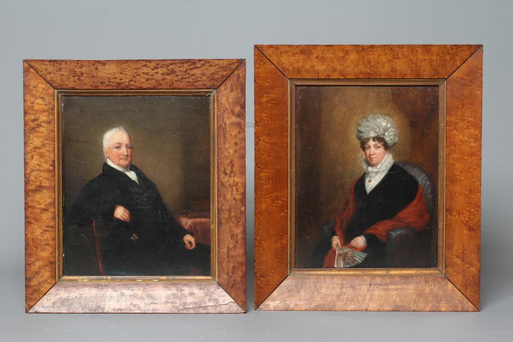 ENGLISH SCHOOL (19th Century) Portrait of Lt. Colonel Coleridge and his wife Frances Taylor, a pair, Image