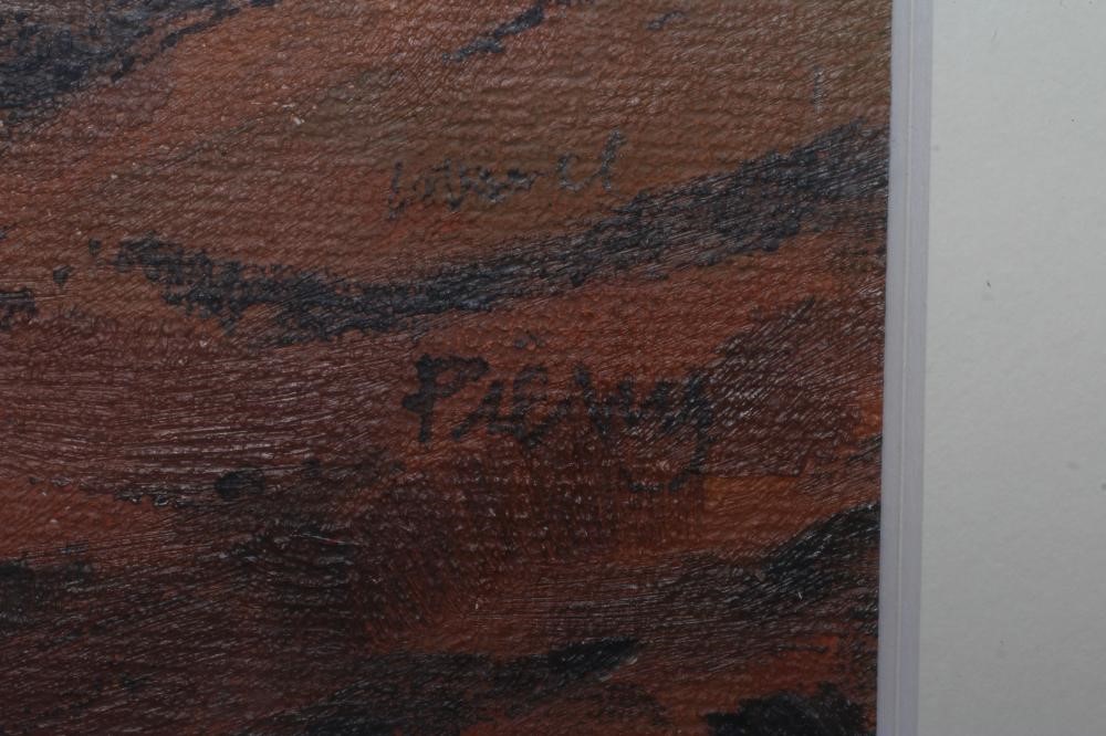 ROB PIERCY (b.1946) Snowdon, signed lower right, oil on canvas board, 7 1/2" x 9 1/2" (subject to Image