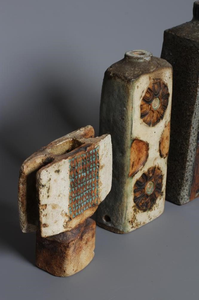 ALAN WALLWORK (1931-2019) THREE STONEWARE ELECTRIC LAMP BASES Image