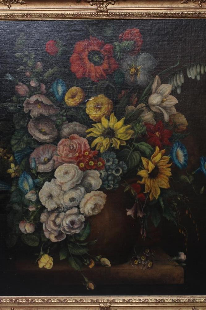 BRITISH SCHOOL (Early 20th Century) Still life of flowers in a jug on a table in the Italian style, Image