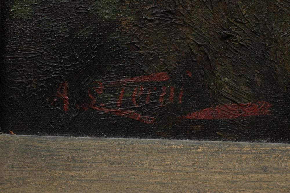 A L TERNI (Continental School, Early 20th Century) Neapolitan Coast, signed lower left, oil on Image