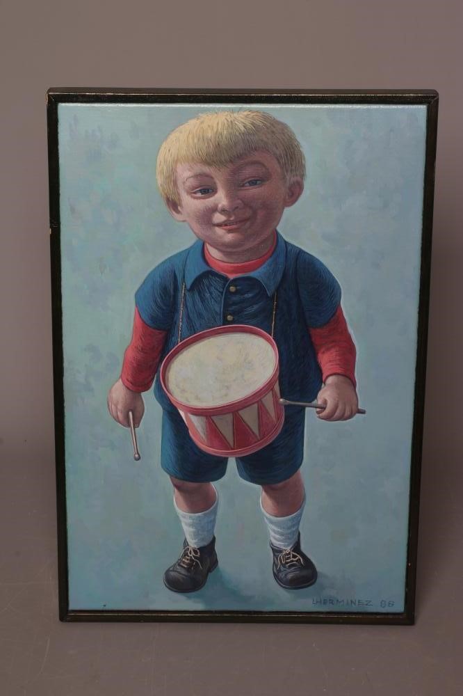 THEO L'HERMINEZ (1921-1997) Drummer Boy Image