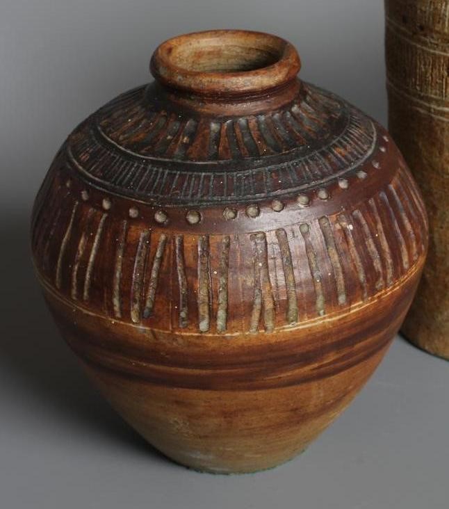ALAN WALLWORK (1931-2019) THREE STONEWARE VASES Image