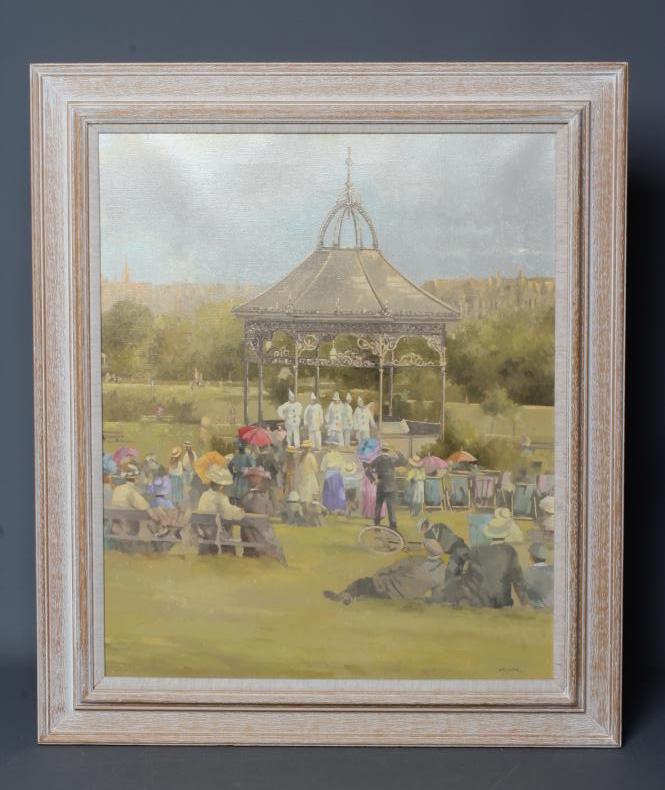 PETER MILLER (British School 20th/21st Century) Study for Bandstand at Harrogate c.1906 Image