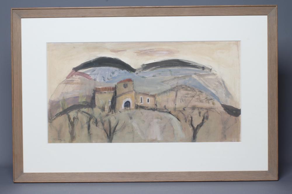 DAVID MCLURE (1926-1998) Landscape with Farm Buildings II Image