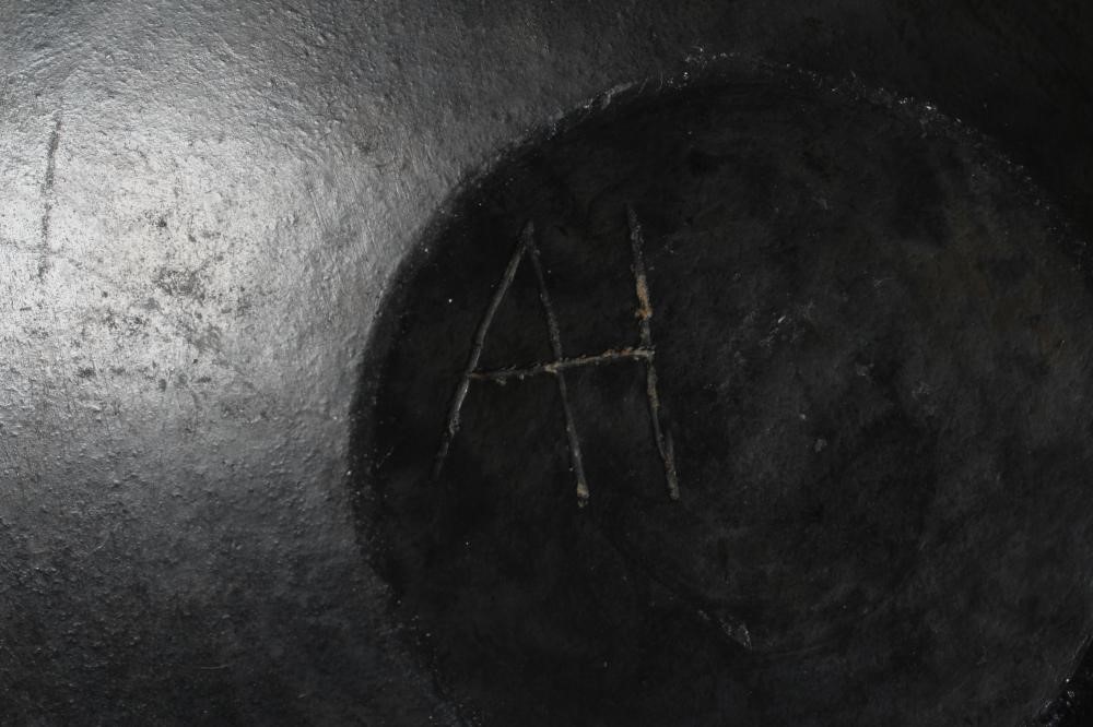 ANDREW HILL (b.1964) A LARGE STONEWARE SPHERICAL VASE with mottled bronze, copper and green glaze, Image