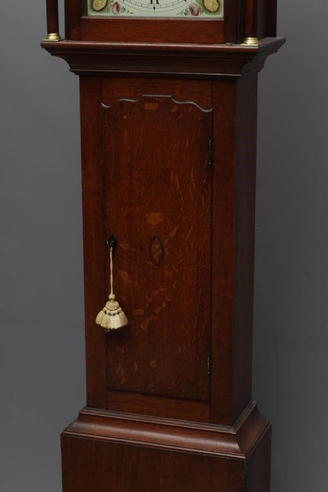 AN OAK LONGCASE SIGNED WILLIAM JOHNSTON Image
