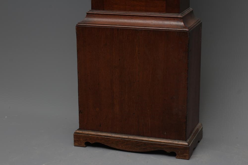 AN OAK LONGCASE SIGNED WILLIAM JOHNSTON Image