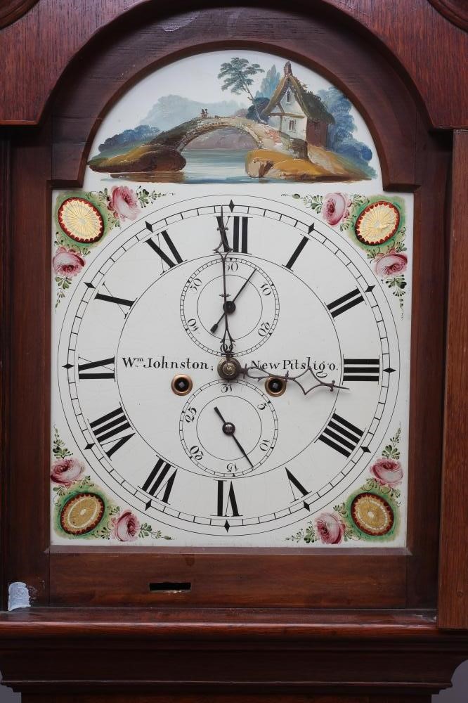 AN OAK LONGCASE SIGNED WILLIAM JOHNSTON Image