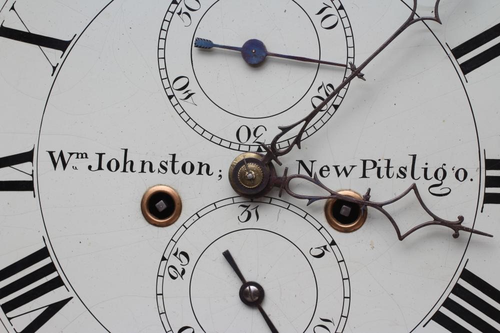 AN OAK LONGCASE SIGNED WILLIAM JOHNSTON Image