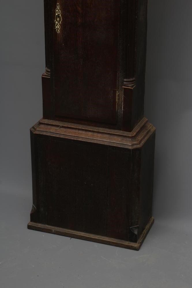 AN OAK LONGCASE SIGNED JOHN BARNISH ROCHDALE Image