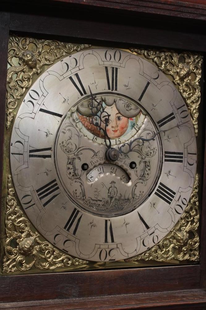 AN OAK LONGCASE SIGNED JOHN BARNISH ROCHDALE Image