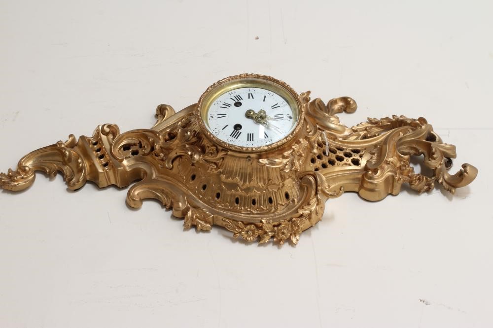 A LOUIS XV STYLE CARTEL CLOCK BY A. D. MOUGIN Image