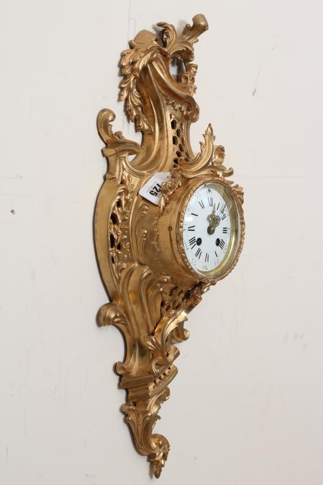 A LOUIS XV STYLE CARTEL CLOCK BY A. D. MOUGIN Image