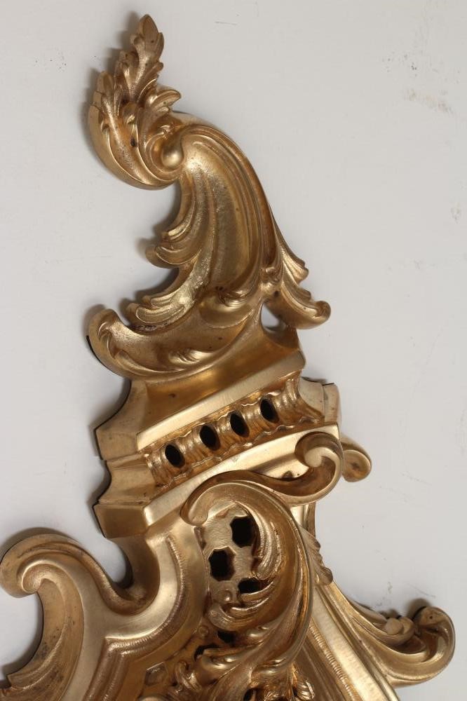 A LOUIS XV STYLE CARTEL CLOCK BY A. D. MOUGIN Image