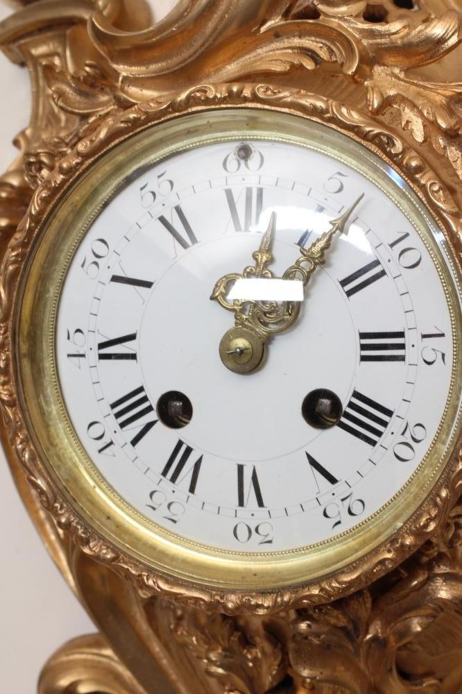 A LOUIS XV STYLE CARTEL CLOCK BY A. D. MOUGIN Image