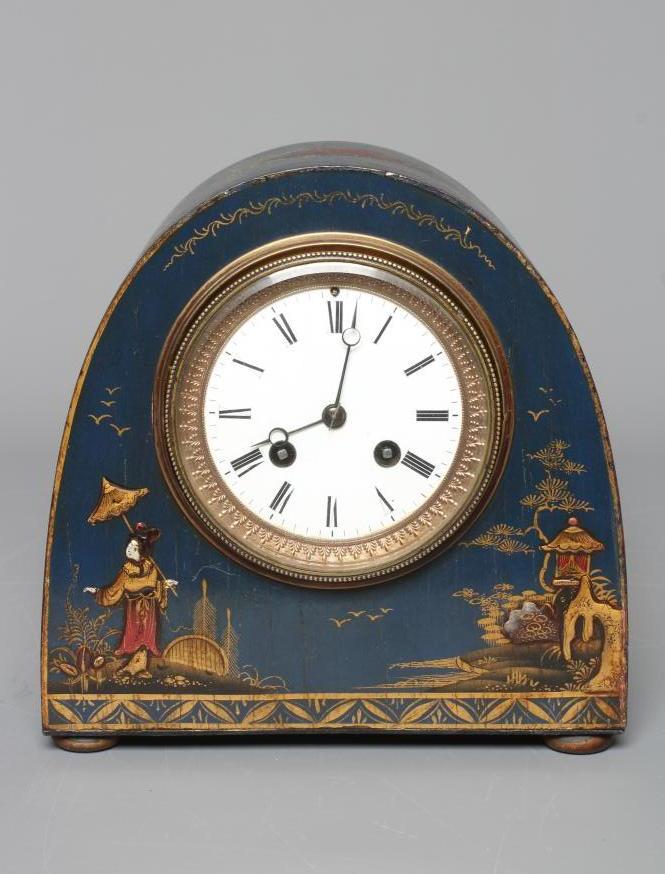 A CHINOISERIE MANTEL CLOCK Image