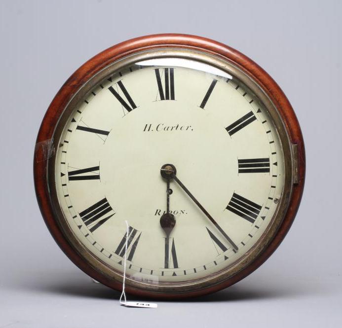 A MAHOGANY CASED WALL TIMEPIECE by Henry Carter Image