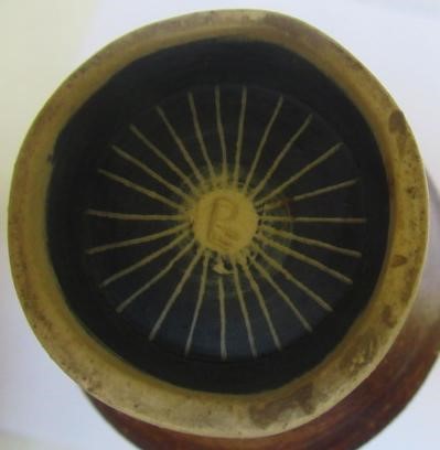 DAME LUCIE RIE DBE (1902-1995) A PORCELAIN VASE of cylindrical section with waisted neck and flared Image